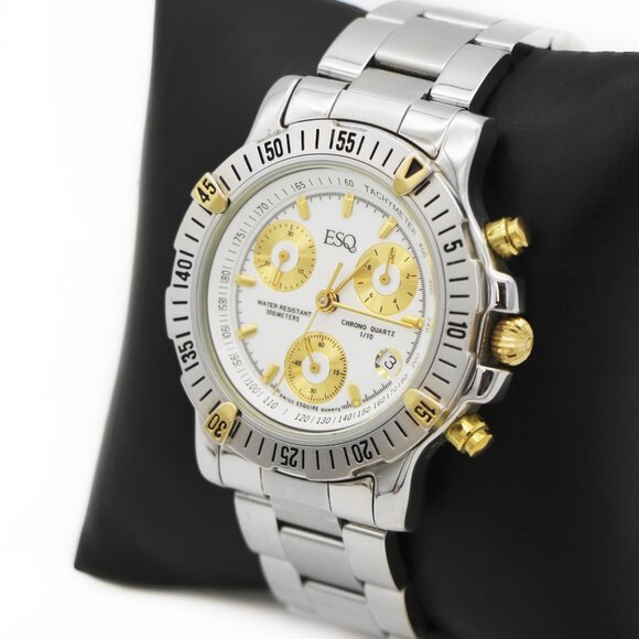 Movado ESQ 300196 Two Tone Chronograph Watch - Picture 5 of 5